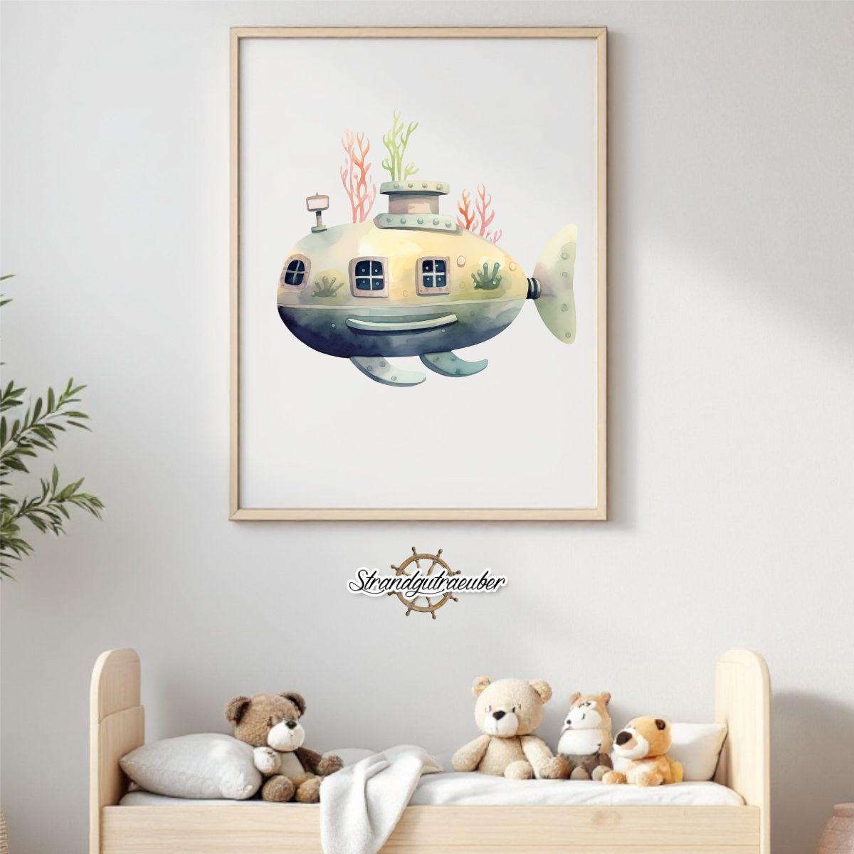 Buegelbild Boho Submarine